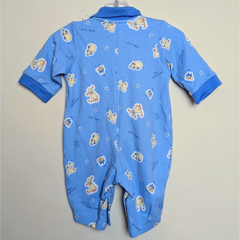 Vintage Carters Emu Namae 2000 Y2K Going Home Romper Footie One Piece 0-3 Months - Picture 8 of 8